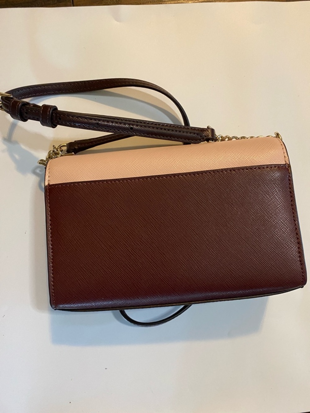 kate spade Two-Tone Blush Pink and Dark Purple Crossbody Bag - Picture 3 of 7